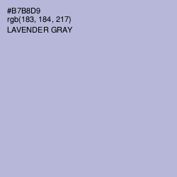 #B7B8D9 - Lavender Gray Color Image